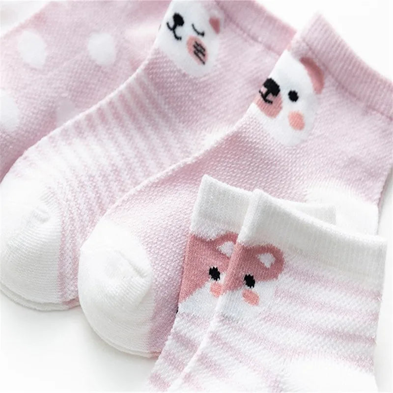 5 Pairs 0-24M Baby & Toddler Cute Casual Ankle Socks