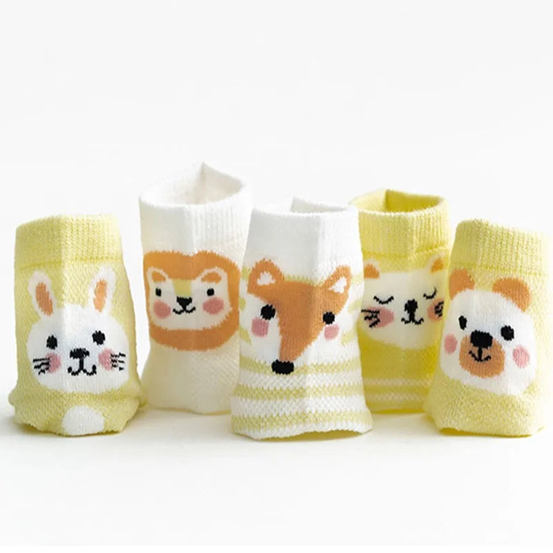 5 Pairs 0-24M Baby & Toddler Cute Casual Ankle Socks