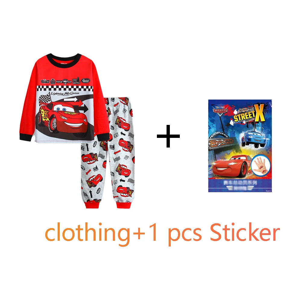 Children's Clothing Sets Boys 95 Cars McQueen Cartoon Sleepwear Clothes Kids Pajamas Set Baby Girls Cotton Pajamas