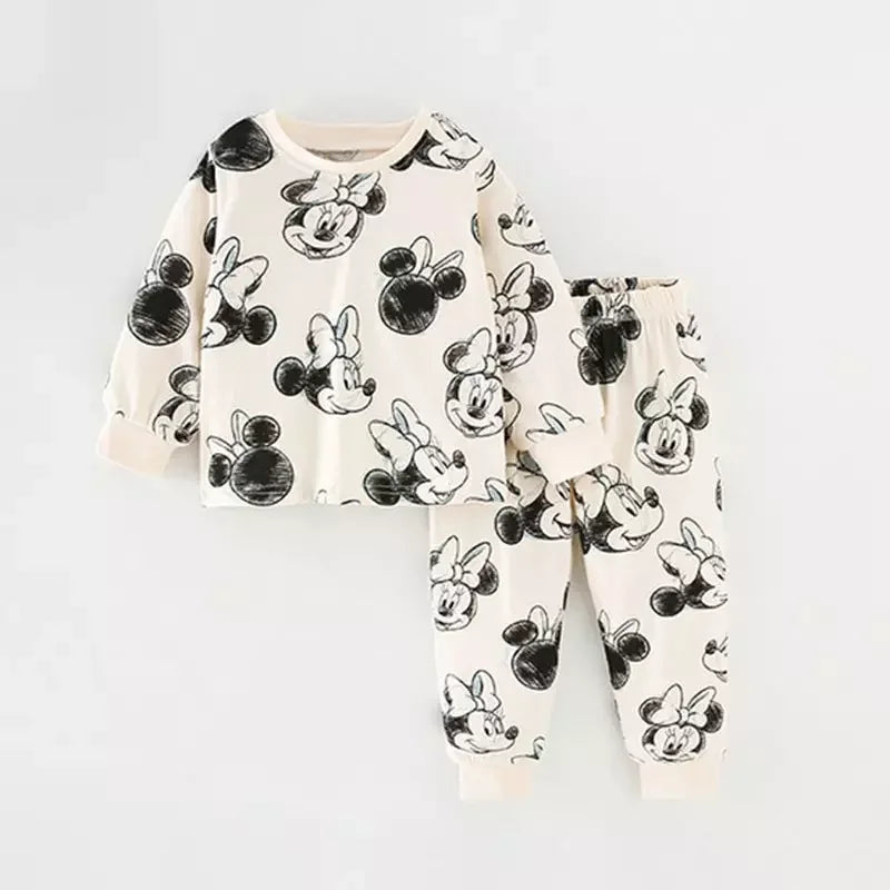 Cotton Baby Girl Unisex Sleepwear Suits  Newborn 2pcs Kids Clothes Set Toddler Kids Clothes Pajamas