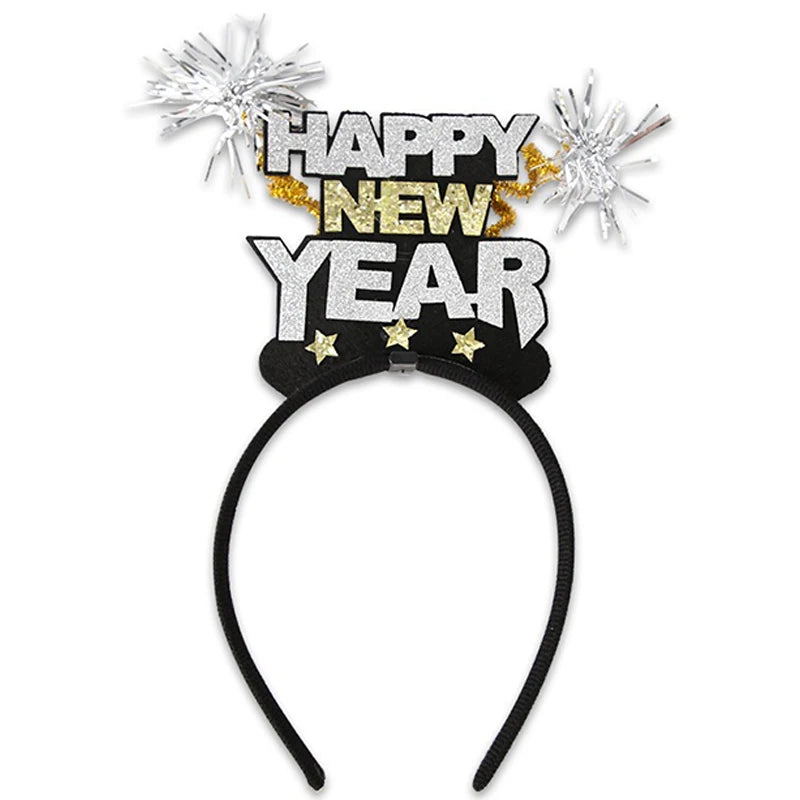 1Pc 2025 Happy New Year Headband in Various Styles