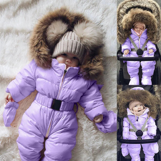 Baby Snowsuit Infant Newborn Clothes Winter Down&Parkas Outwear Jumpsuit For Boys Girls Romper Baby Overalls Christmas Costumes