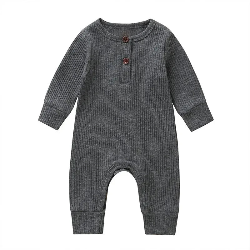 Newborn Infant Baby Boys Girls Romper Playsuit Overalls Cotton Long Sleeve Baby Jumpsuit Children’s Clothes