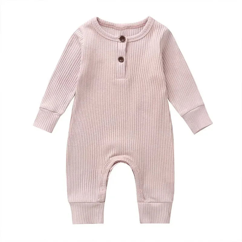 Newborn Infant Baby Boys Girls Romper Playsuit Overalls Cotton Long Sleeve Baby Jumpsuit Children’s Clothes