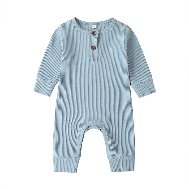 Newborn Infant Baby Boys Girls Romper Playsuit Overalls Cotton Long Sleeve Baby Jumpsuit Children’s Clothes