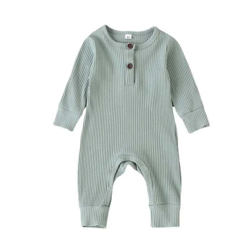 Newborn Infant Baby Boys Girls Romper Playsuit Overalls Cotton Long Sleeve Baby Jumpsuit Children’s Clothes