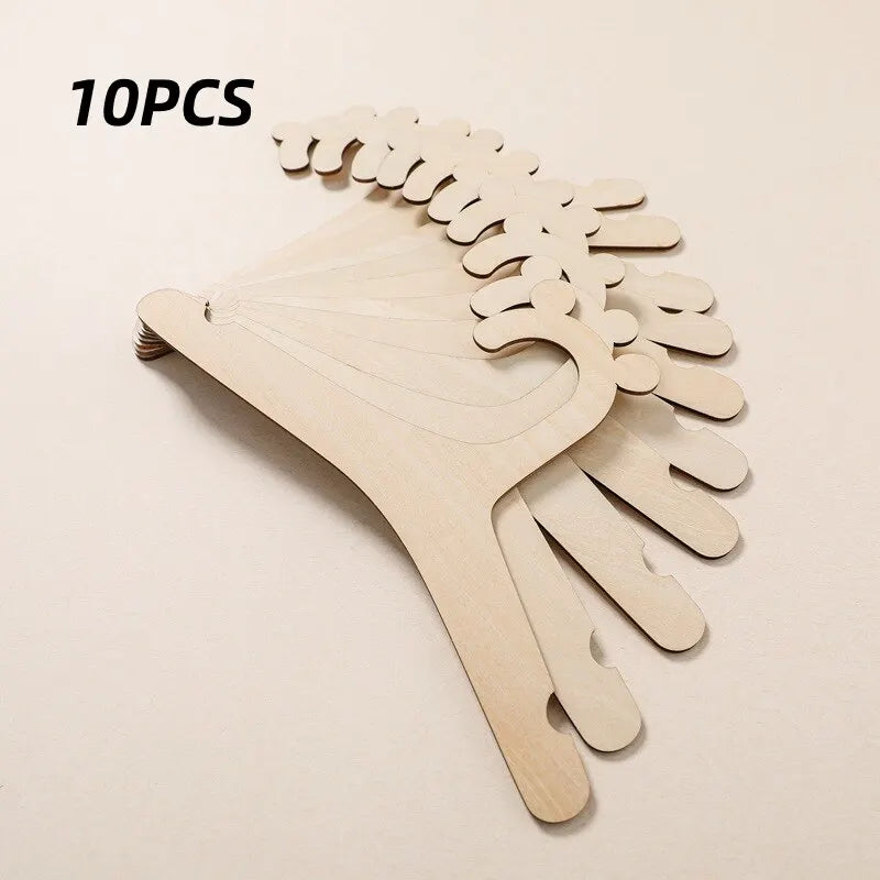 10 Pcs Wooden Children’s Clothes Hangers